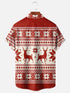 Men's Christmas Funny Graphic Short Sleeve Hawaiian Shirt